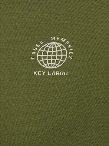 Key Largo - Sudadera 'Faded Memories' en verde