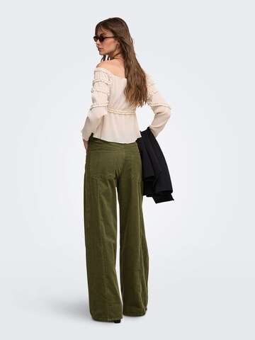 ONLY - Pierna ancha Pantalón 'NESSA' en verde