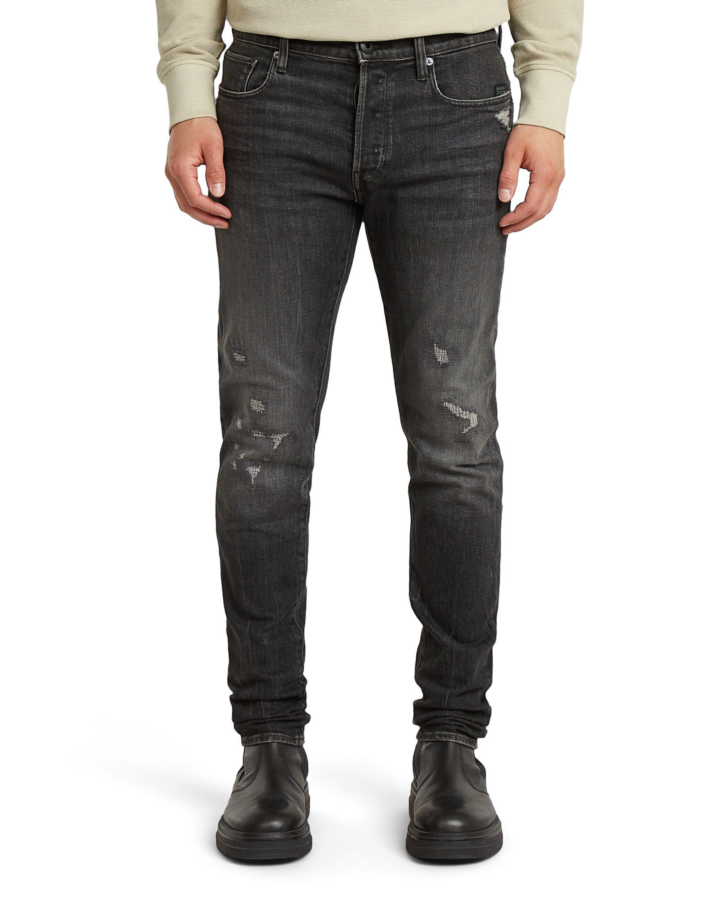 G-STAR Slim fit Jeans '3301' in Black: front