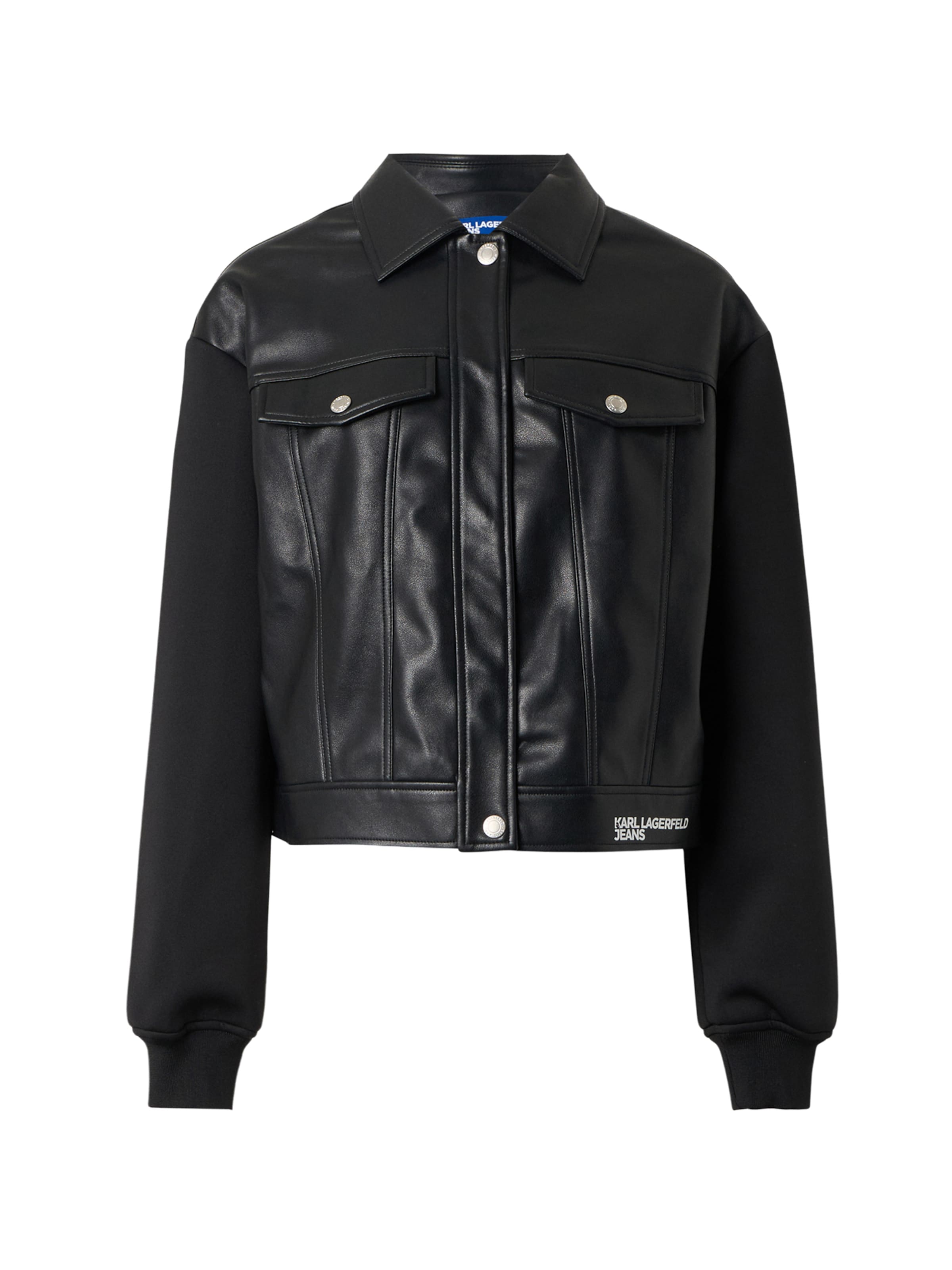 KARL LAGERFELD JEANS - Chaqueta de entretiempo en negro: frente