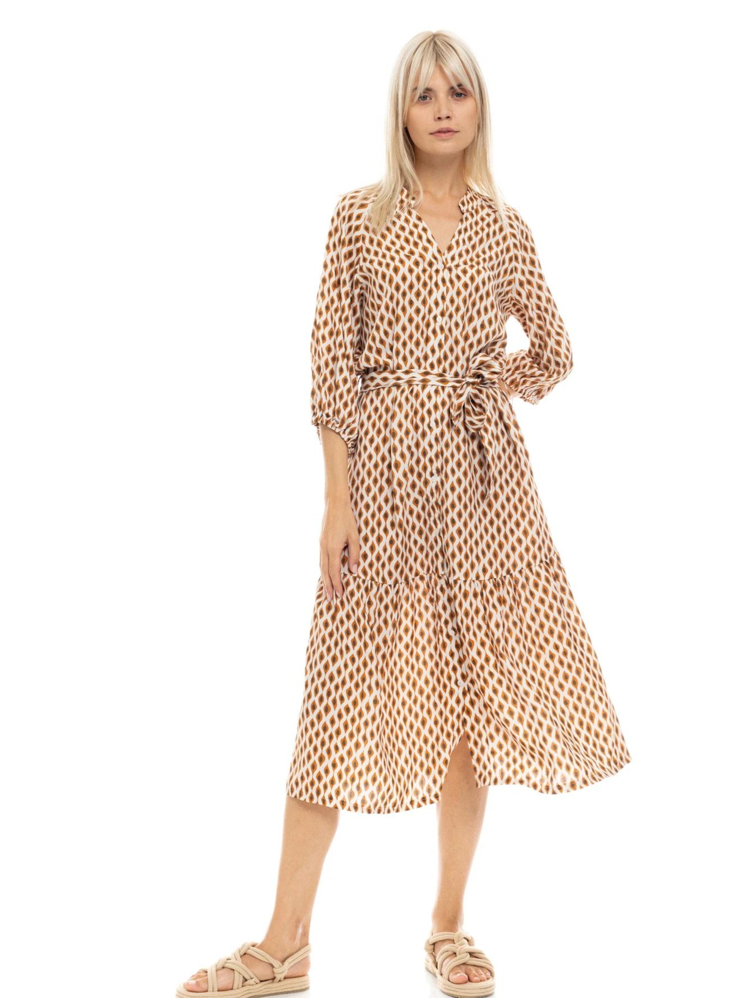 Pink Label Φόρεμα 'BEACHWEAR LONG SAFARI' σε μπεζ