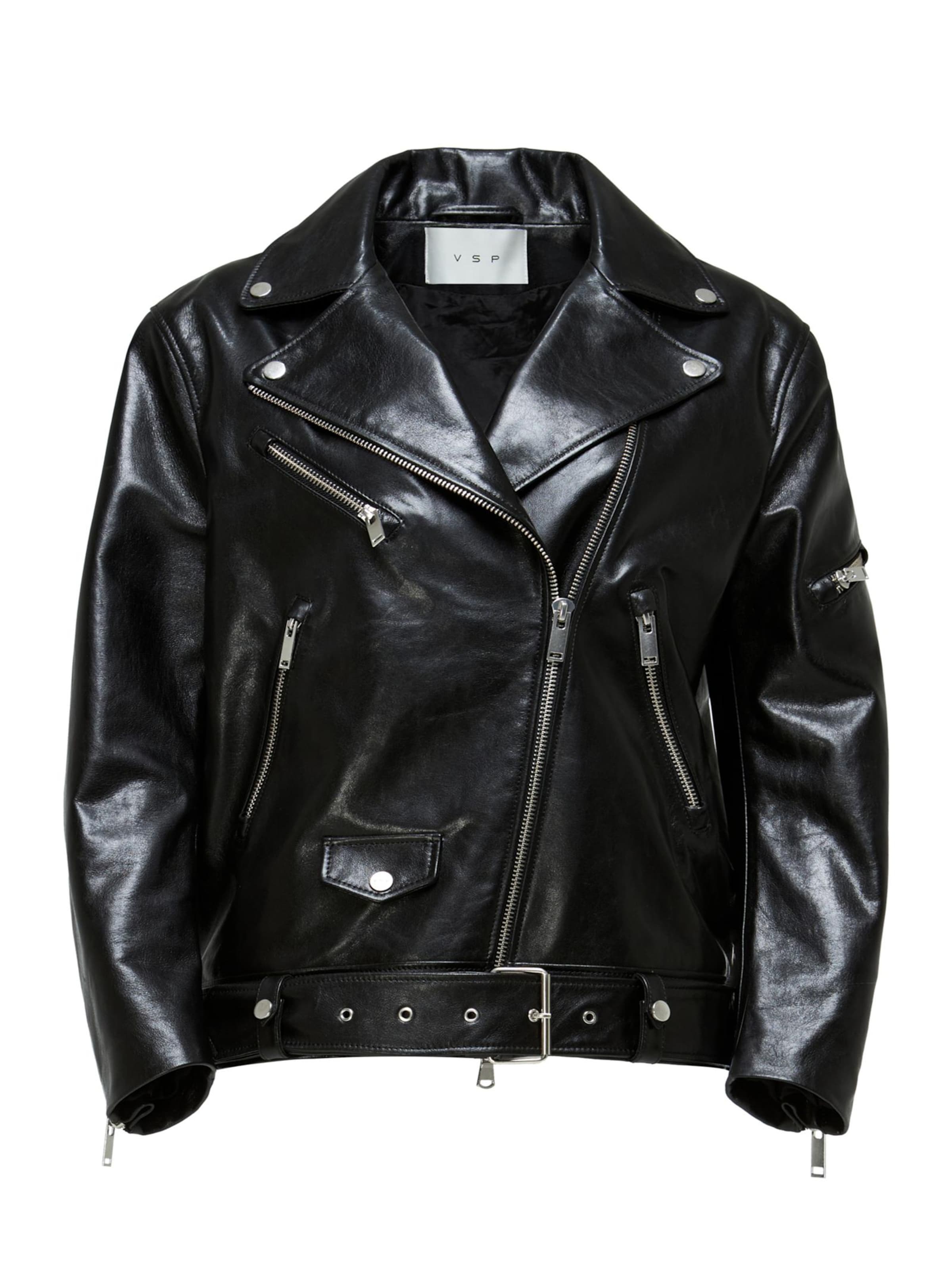 V S P Winterjacke 'Ada'‌‌‌ in Schwarz: Vorderseite