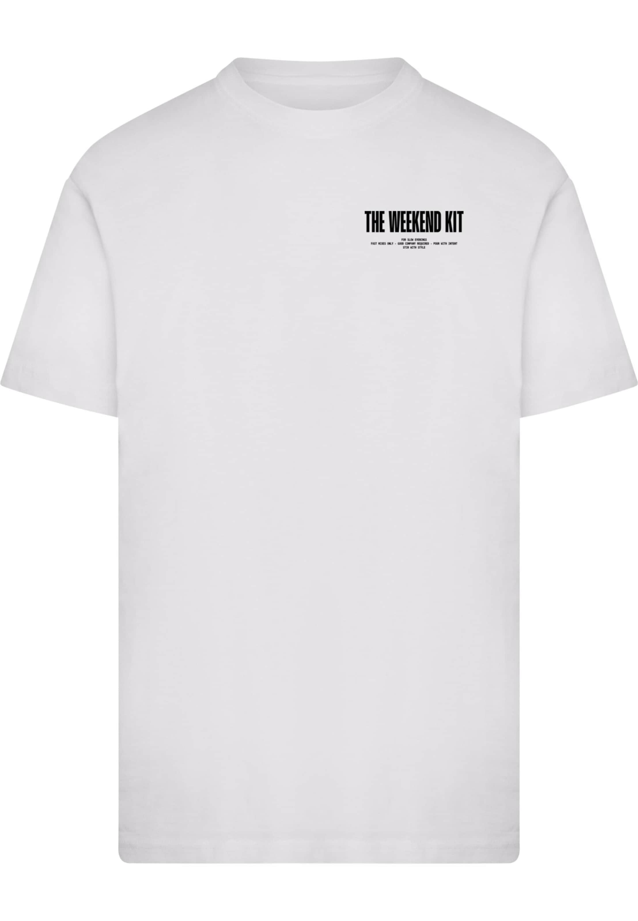 Mister Tee Tričko 'The Weekend Kit' – bílá: přední strana