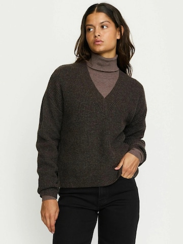 Pull-over 'West' Soft Rebels en marron : devant