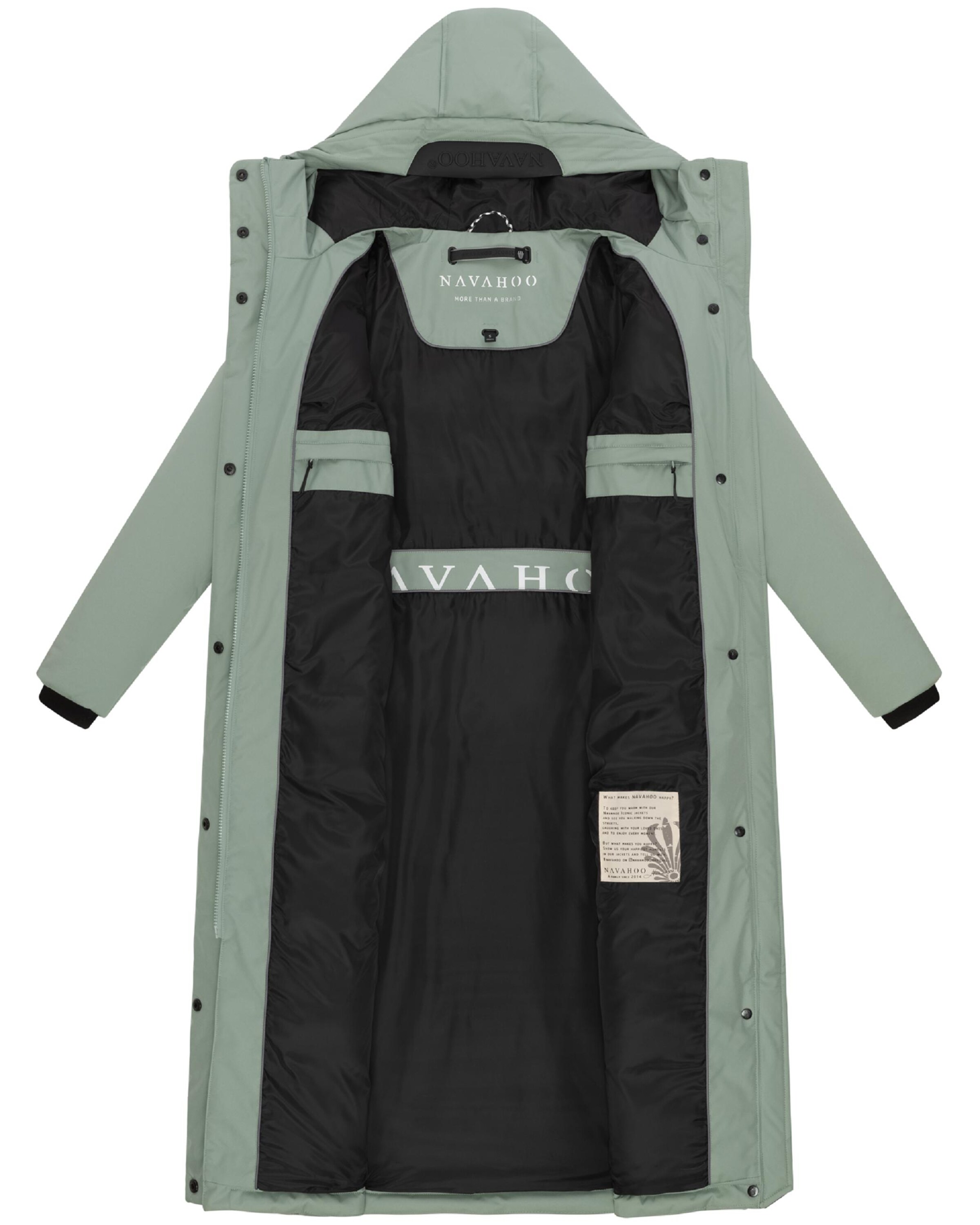 NAVAHOO Zimný kabát 'Wolkenfrost XIV' - Zelená