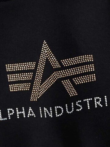ALPHA INDUSTRIES Sweatshirt 'Crystal COS'‌‌‌‌‌‌‌ in Schwarz
