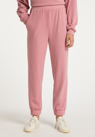 Effilé Pantalon IZIA en rose : devant