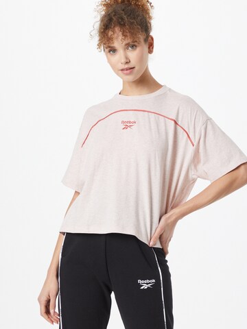 Reebok Functioneel shirt in Beige: voorkant