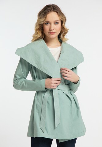 DreiMaster Vintage Between-Seasons Coat in Green: front