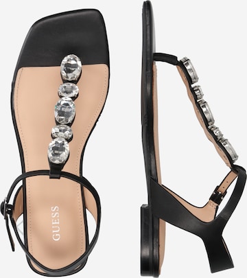 GUESS T-Bar Sandals 'Sefora' in Black