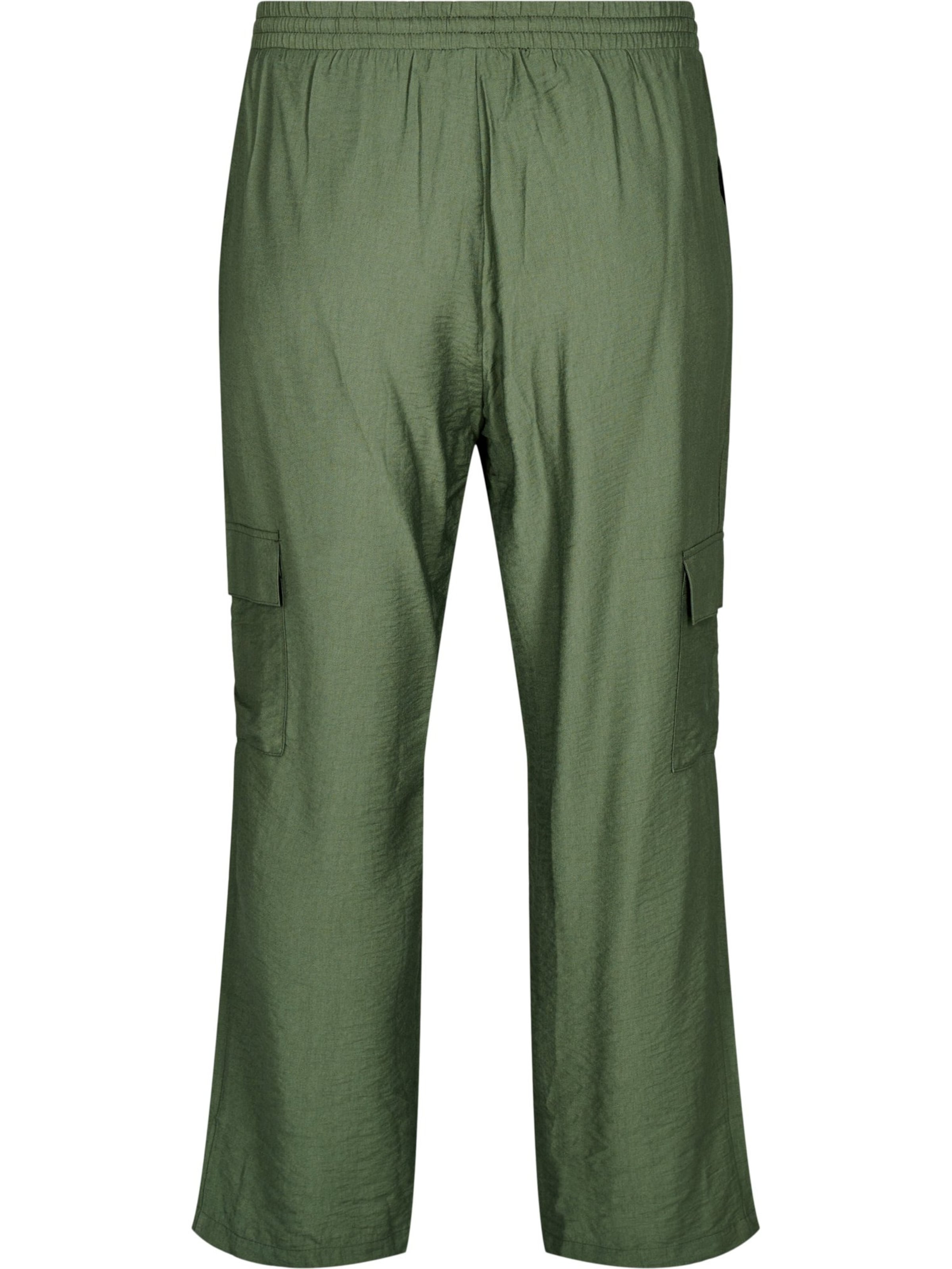 Zizzi - Loosefit Pantalón cargo 'Cavilma' en verde