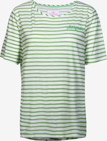 Tricou 'Colin' de la LIEBLINGSSTÜCK pe verde: față