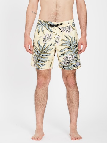 Volcom Swimming Trunks in Yellow: front