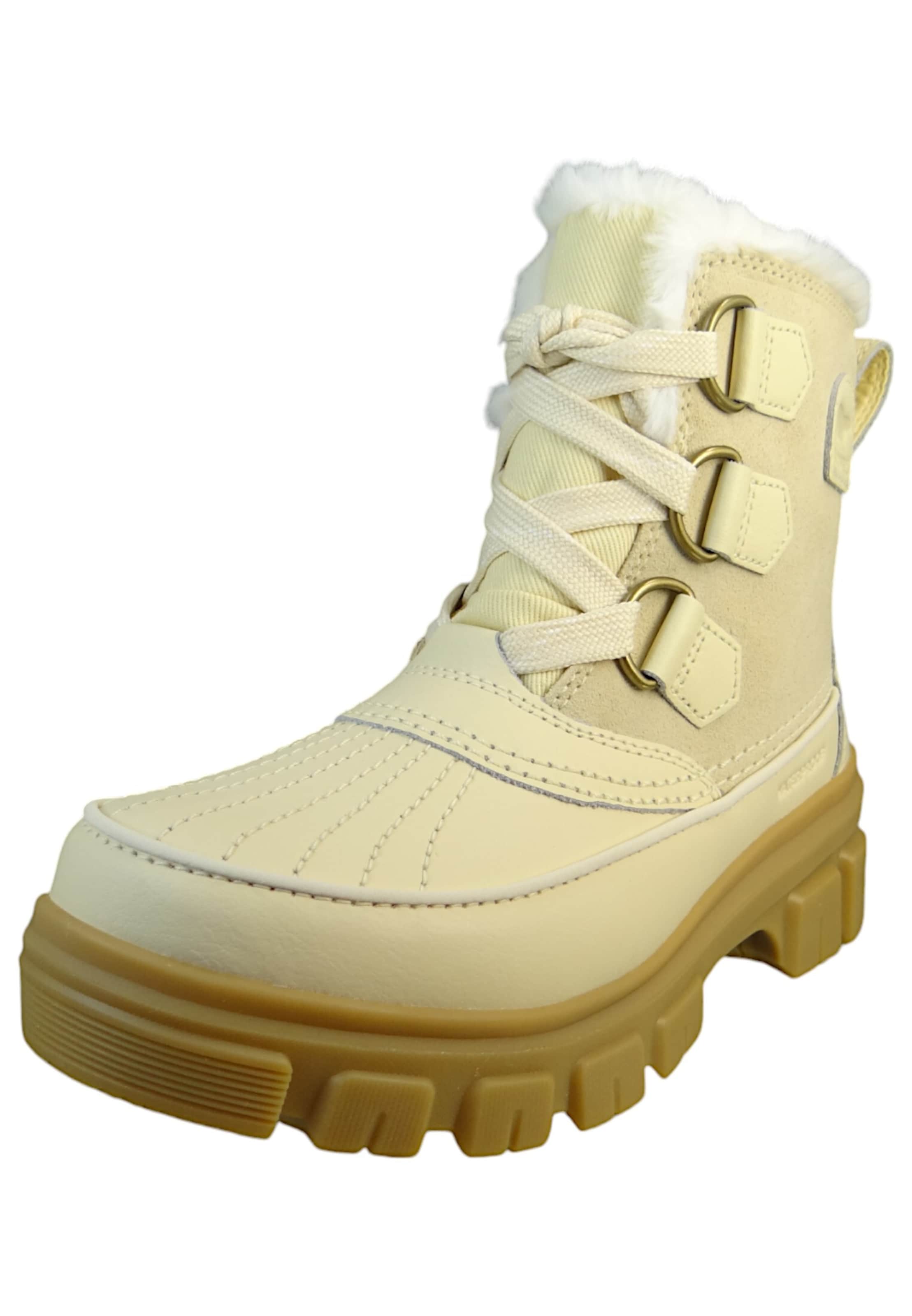 SOREL Lace-up bootie 'Torino V' in Beige: front