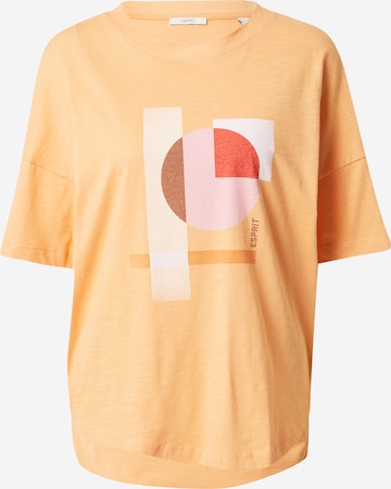 T-shirt ESPRIT en orange : devant