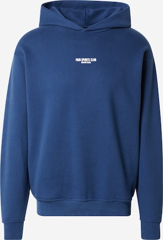 PARI Sweatshirt 'SPORTS CLUB' in Blauw: voorkant