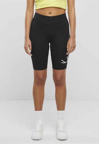 Karl Kani Skinny Legíny 'Essential' – černá: přední strana