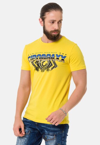T-Shirt CIPO & BAXX en jaune