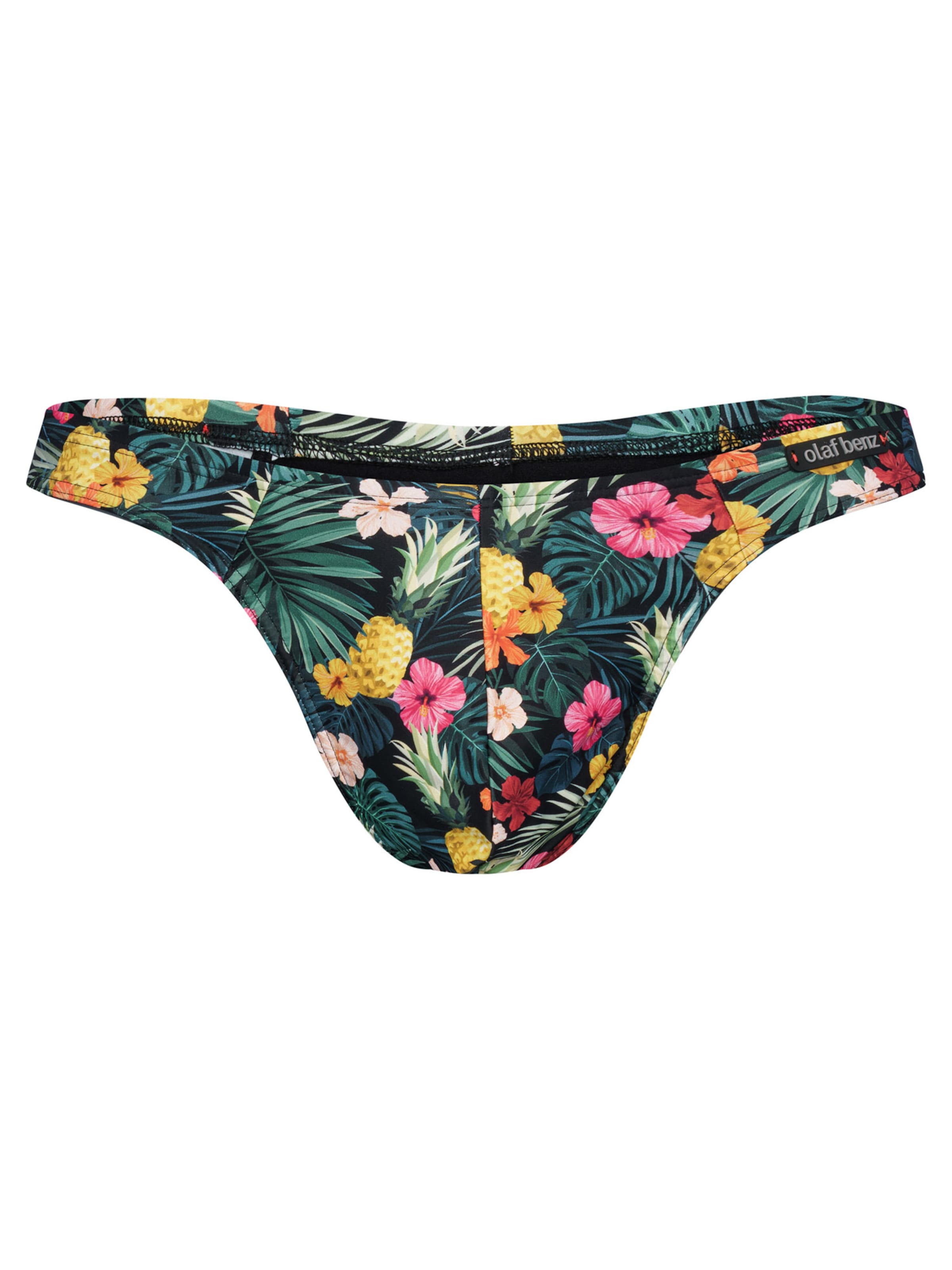 Olaf Benz Maillot de bain ' BLU2553 Sunstring ' en vert / mélange de couleurs, Vue avec produit