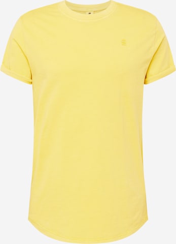 T-Shirt G-Star RAW en jaune : devant