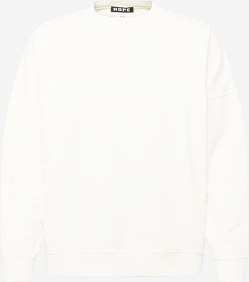 HOPE Sweatshirt in Weiß: front