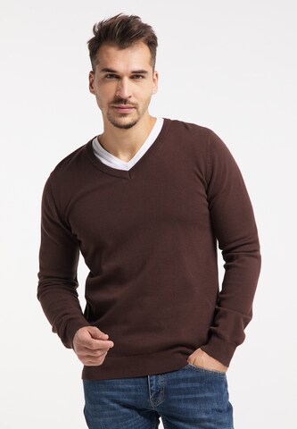 RAIDO Sweater in Brown: front