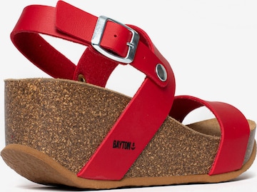 Sandalo con cinturino 'Selene' di Bayton in rosso