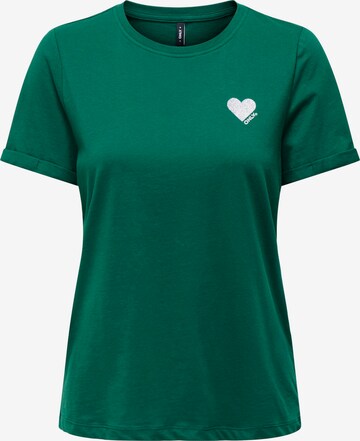 žalia ONLY Marškinėliai 'KITA': priekis