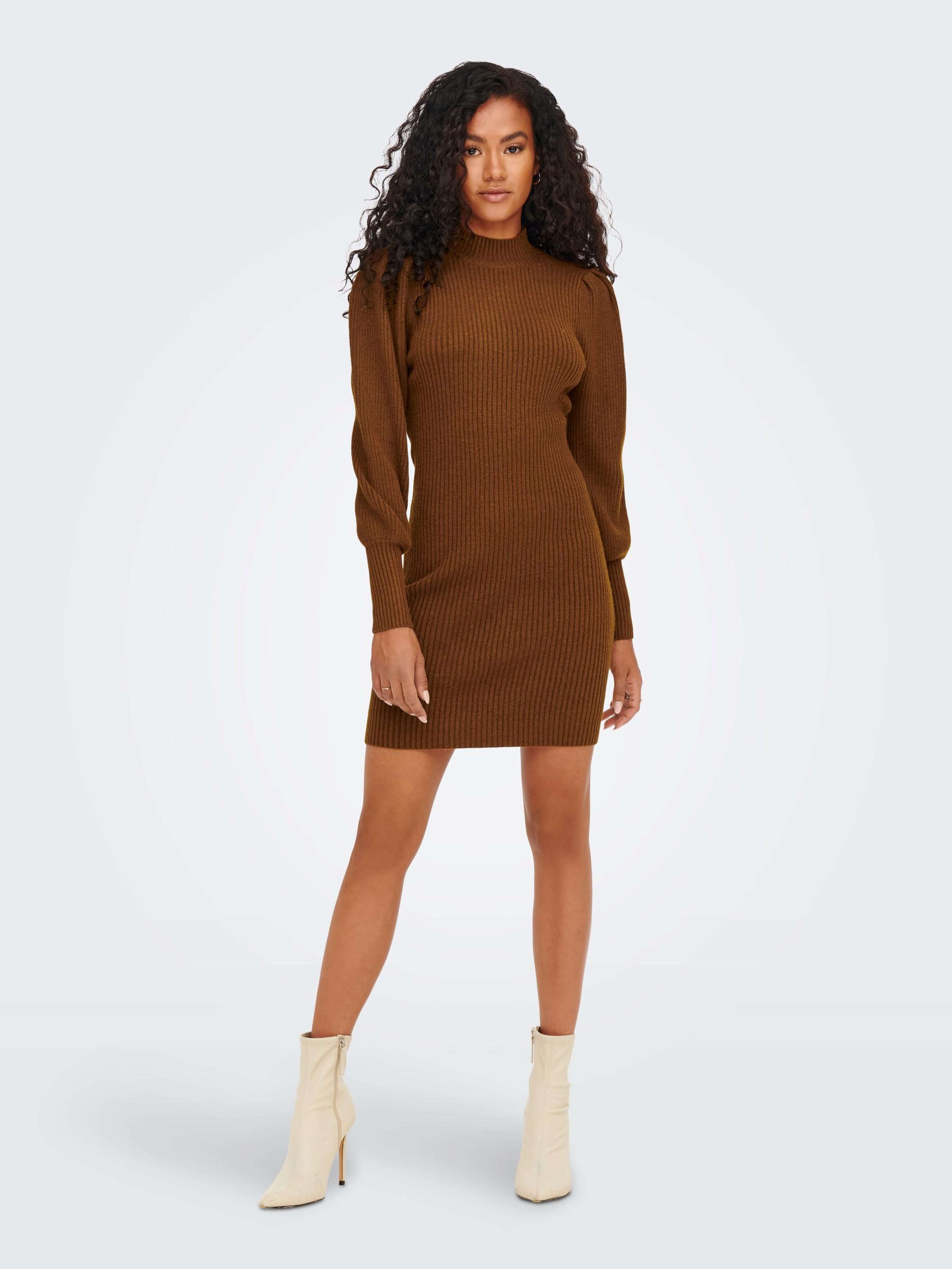 ONLY Knitted dress ONLKatia in Black ABOUT YOU