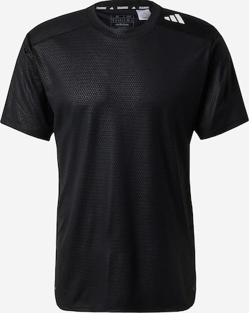 ADIDAS PERFORMANCE - Camiseta funcional 'D4T Strength Workout' en negro: frente