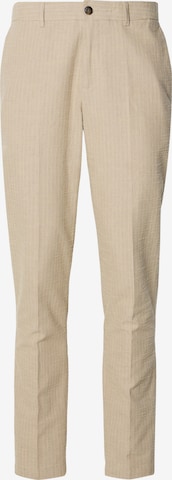SCOTCH & SODA Slimfit Suorat housut 'STUART' värissä beige: etupuoli