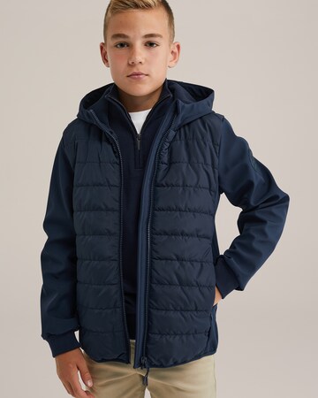 WE Fashion Between-season jacket in Blue: front