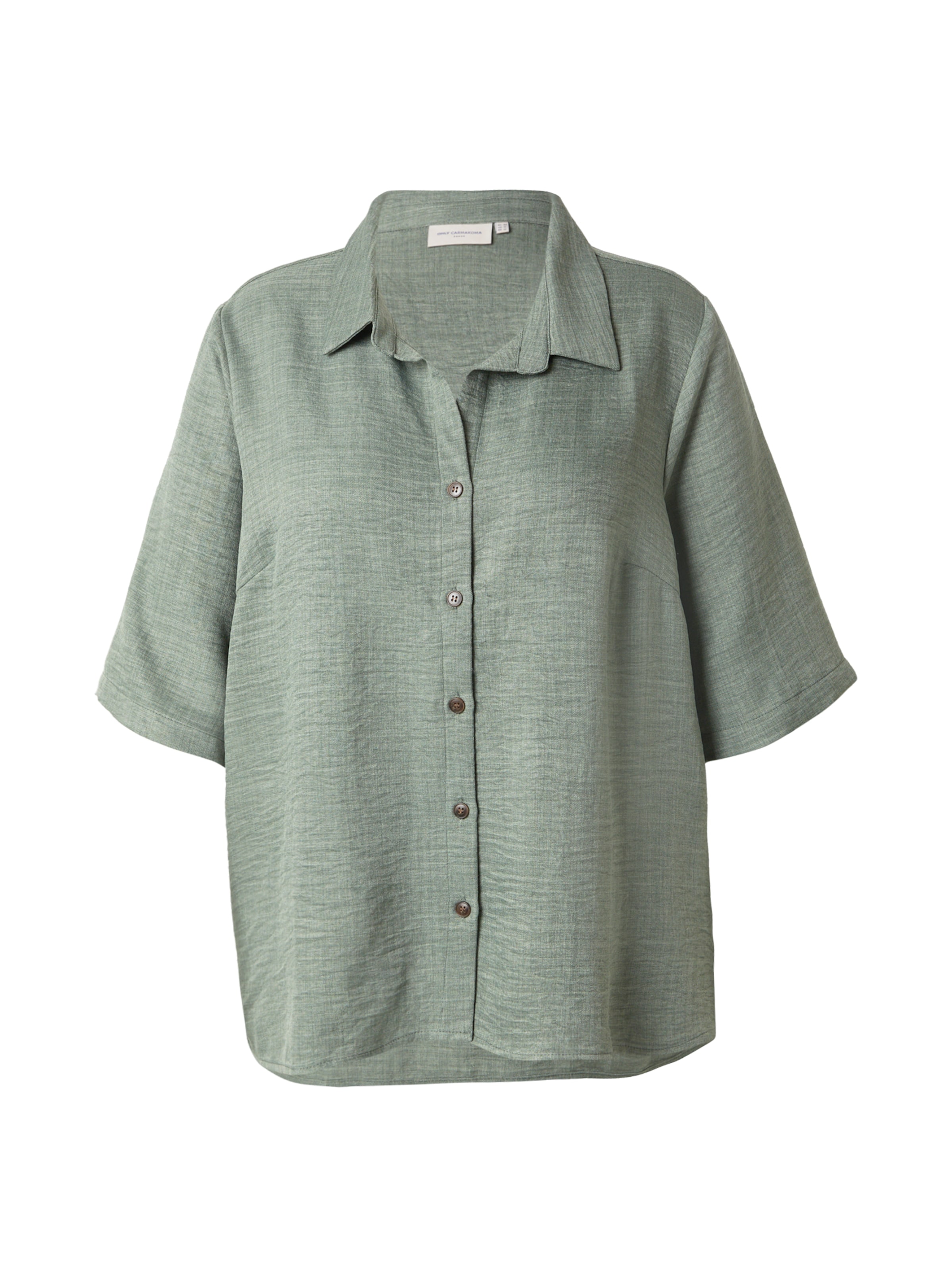 Camicia da donna 'CARBAY' di ONLY Carmakoma in verde: frontale