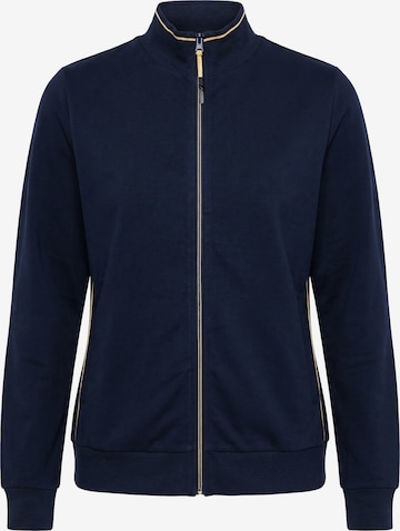 Ulla Popken Sweatjacke in Blau: Vorderseite