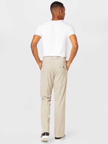 WEEKDAY Flared Pleated Pants 'Franklin' in Beige
