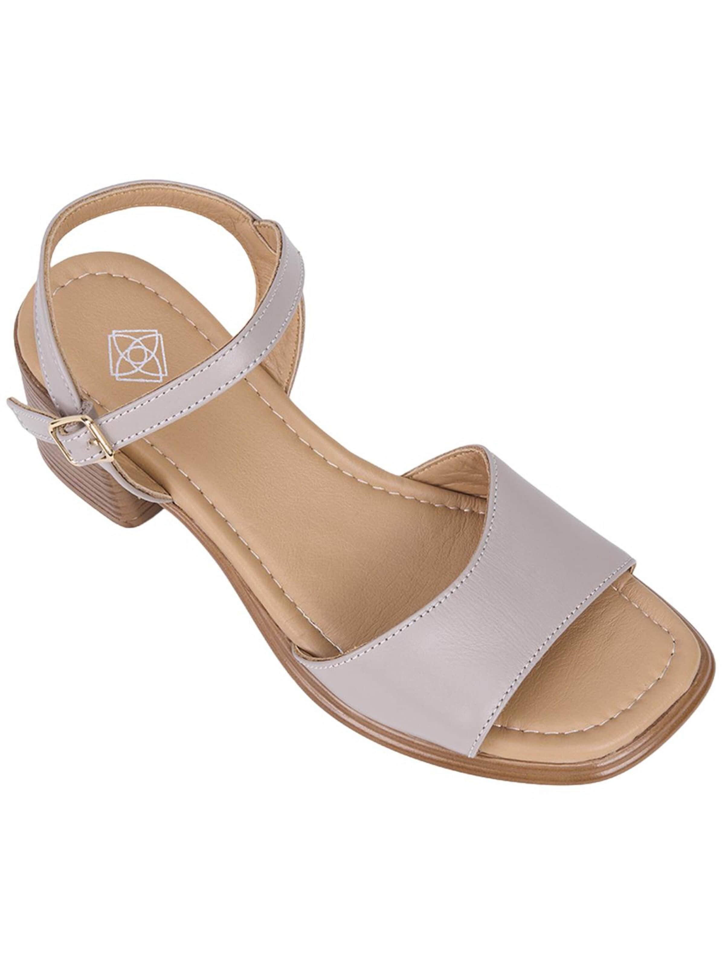 Sandales à lanières 'Sandalen mit Blockabsatz' Desa en gris