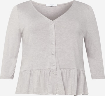 ABOUT YOU Curvy Shirt 'Ivana' in Grey: front