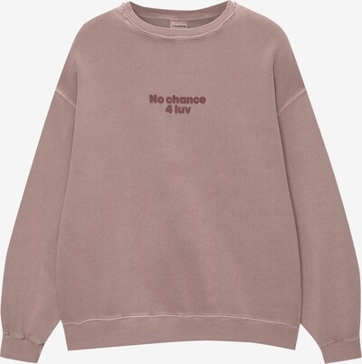 Pull&Bear Sweatshirt i rosa / mörkrosa / vit, Produktvy