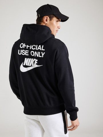 Nike Sportswear Суичър 'CLUB' в черно: отпред