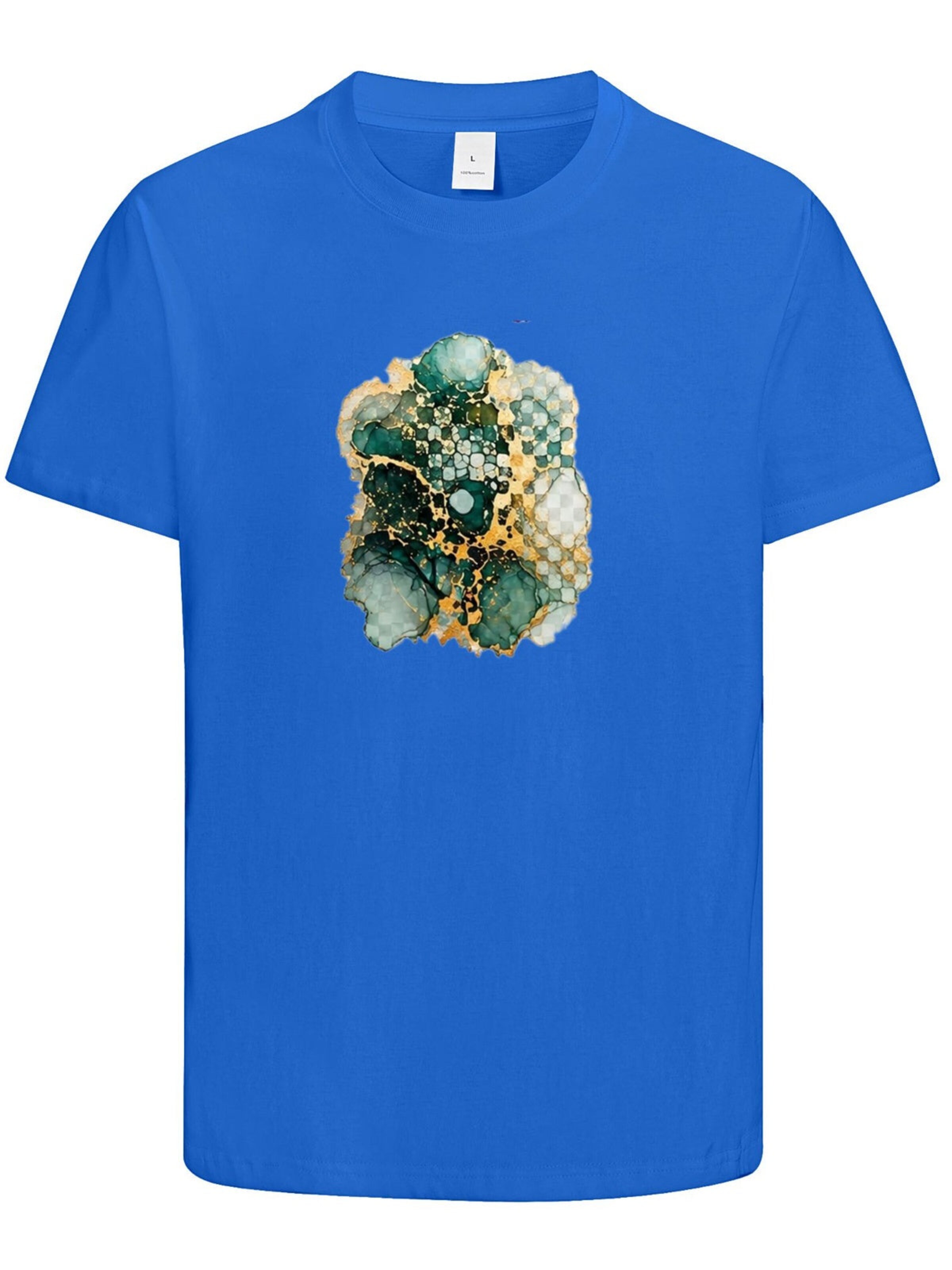 HUSKSWARE Shirt 'Grafik'‌‌‌‌‌ in Blau: Vorderseite