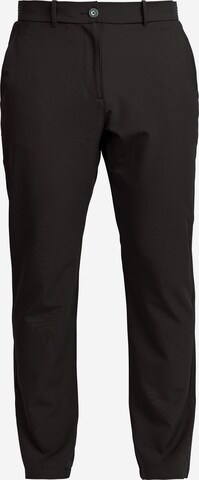 Backtee Regular Pants in Black: front