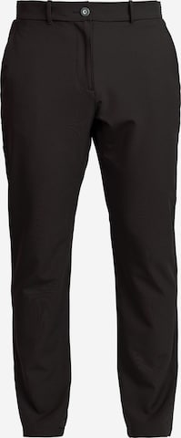 Backtee Tapered Pants in Black: front