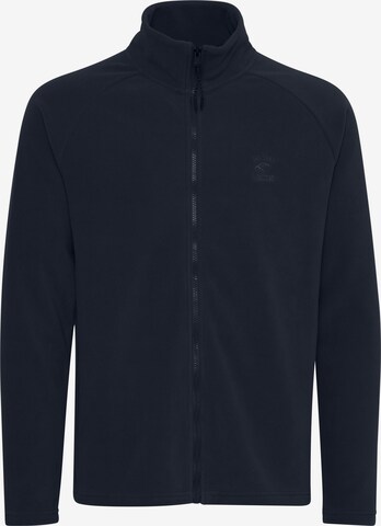 INDICODE JEANS Fleece Jacket 'Mandu' in Blue: front