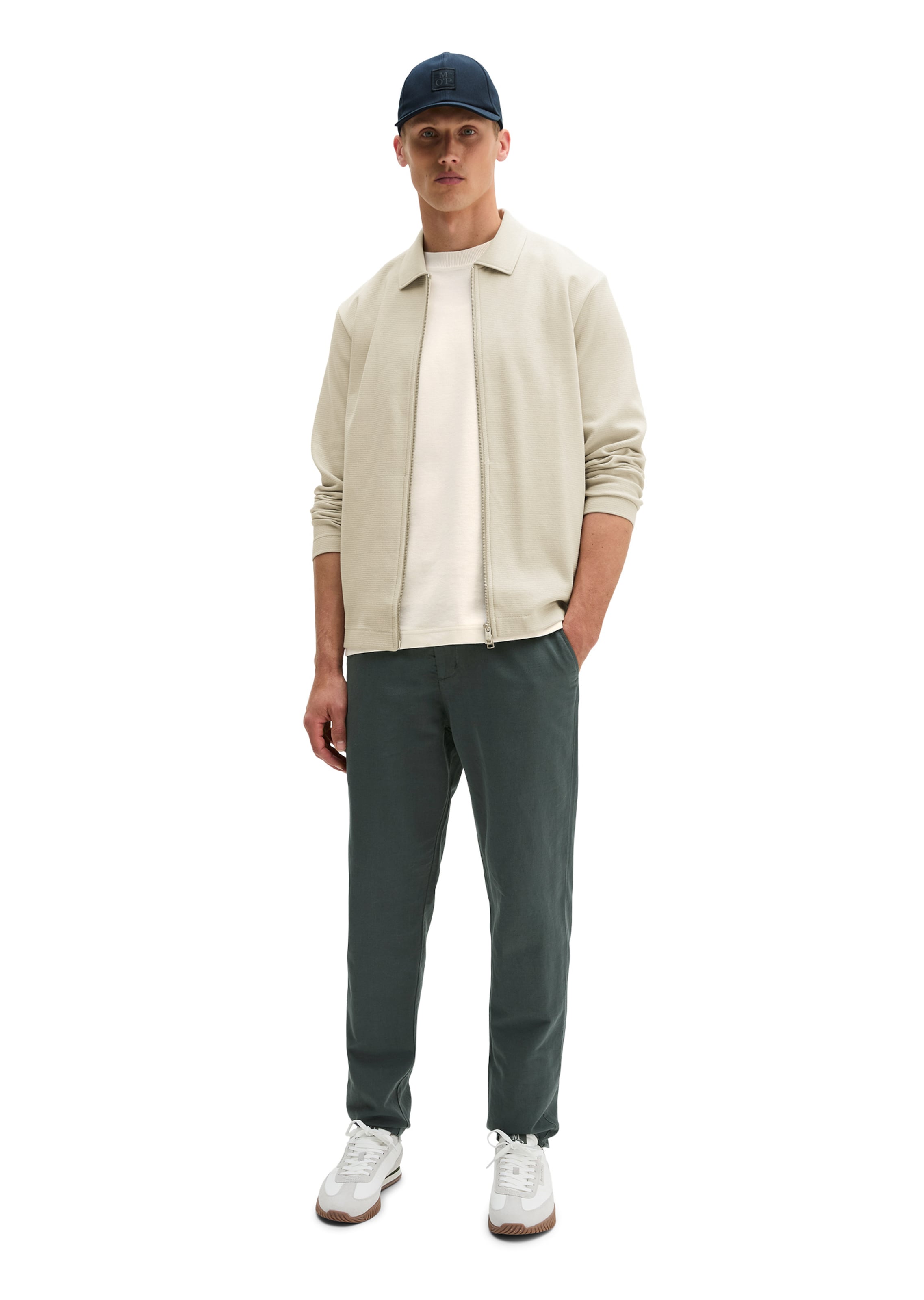 Marc O'Polo Sweatjacke in Beige