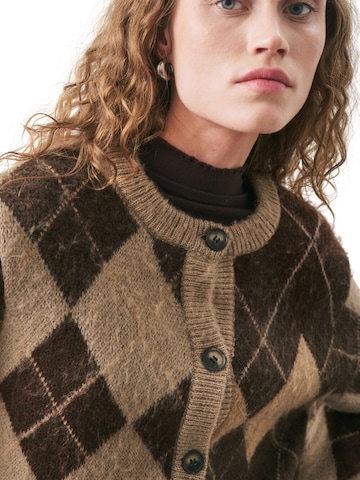 MANUKA Knit cardigan in Brown