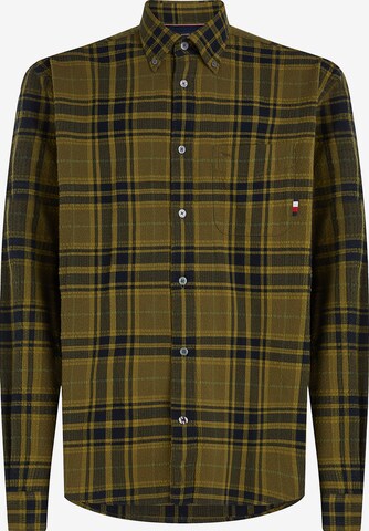 TOMMY HILFIGER Button Up Shirt in Green: front