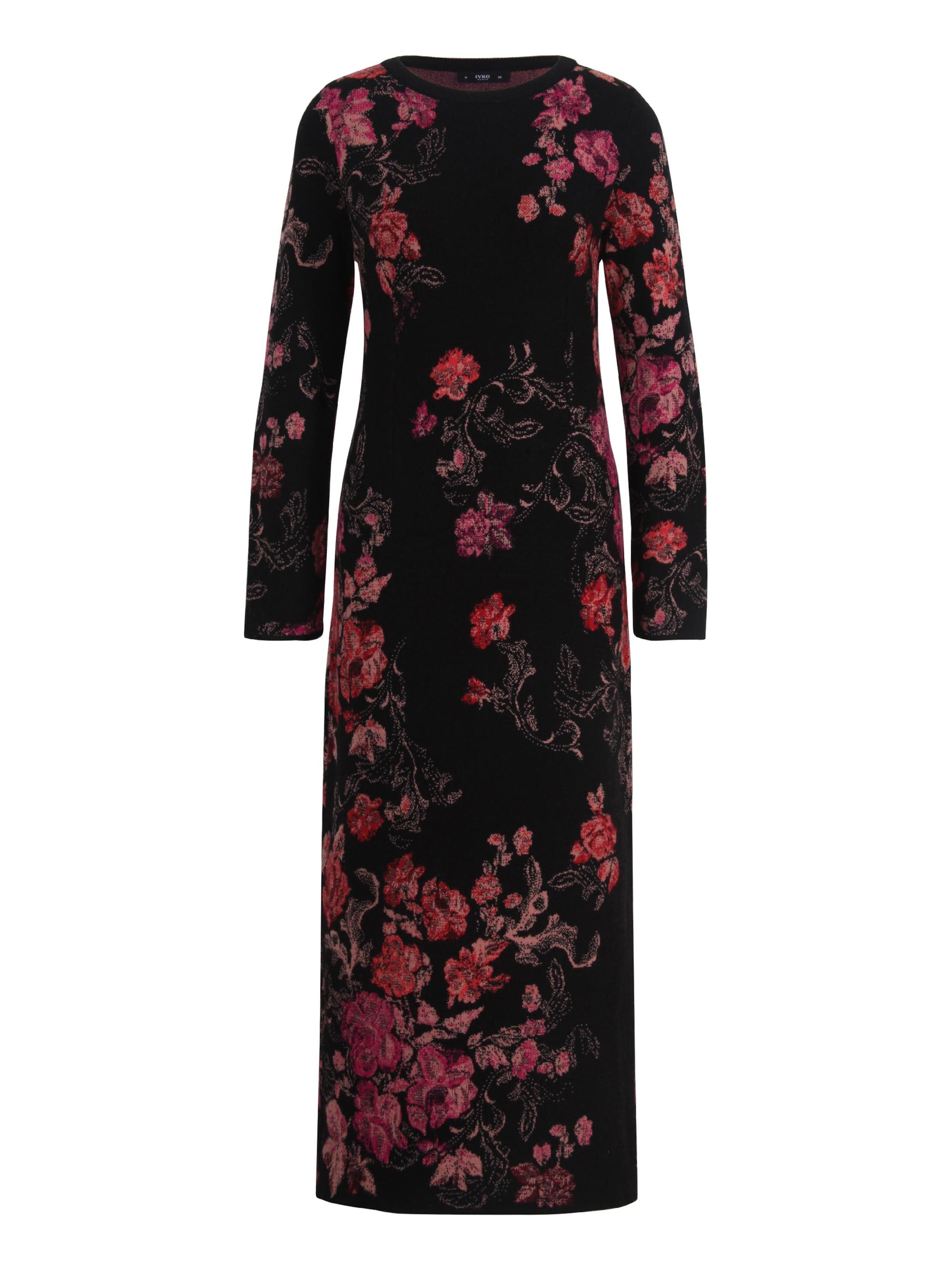 IVKO Strickkleid 'Furnishing Florals'‌‌‌‌‌‌‌ in Braun: Vorderseite