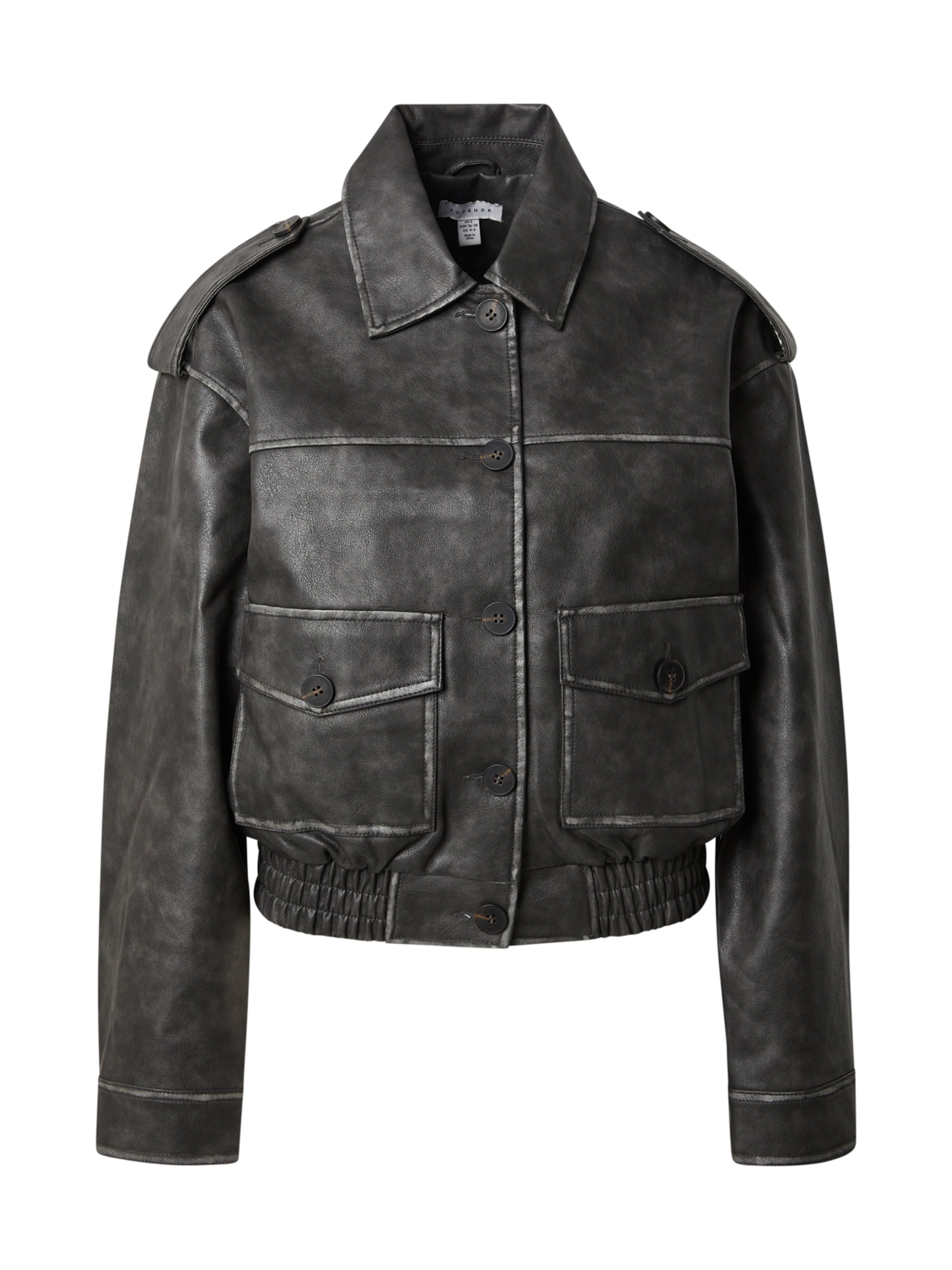 Veste mi-saison TOPSHOP en marron : devant