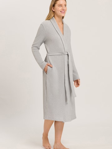 Hanro Dressing Gown ' Easywear ' in Grey: front