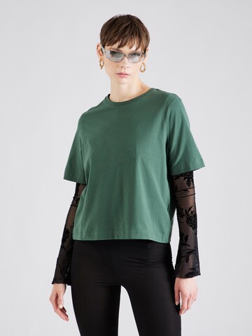 WEEKDAY Shirt in Groen: voorkant